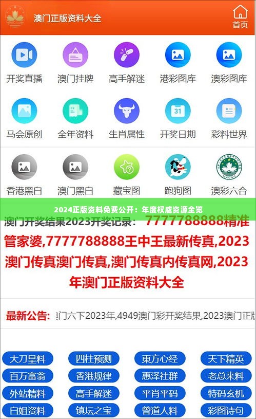 2024正版資料免費(fèi)公開(kāi)，獲取優(yōu)質(zhì)資源的全新途徑，優(yōu)質(zhì)資源獲取新途徑，2024正版資料免費(fèi)公開(kāi)